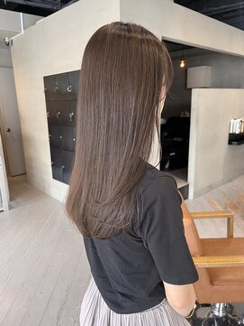 ヘアー アイス ルーチェ(HAIR ICI LUCE) ブリーチなしくすみベージュアッシュグレージュ/中西