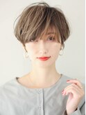 前髪長めショートひし形ショート大人美人ショート大分市30代40代
