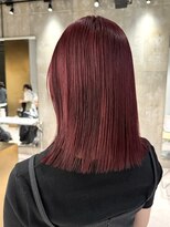 ヨーク(yoke)&nbsp;【yoke×HINAKO】ワインレッドカラー/暖色カラー/レイヤーカット