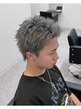 ブライト(BRIGHT) スパイキーショートシルバーカラー静岡メンズ