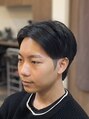 ジェイソン(JASON) ツーブロック、センターパート、襟足残し、メンズカット