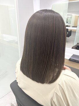 クシュ 本川越店(kusyu...) イメチェンホワイトブロンド外ハネボブ美髪ワイドバング韓国黒髪