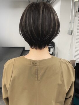 ネイロ バイ ジルブラン 葛西(NeiRo by JIL BLAN) 葛西ハイライト白髪ぼかしショートボブ小顔カットレイヤーカット