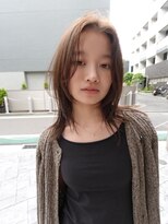 ホネン(honen)&nbsp;薬院【honen】ミディアムレイヤー髪質改善メテオカラーイルミナ