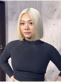 抜きっぱなしブロンド×ボブ