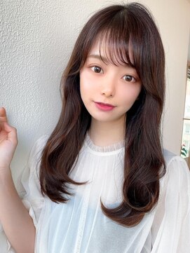 ラルユー 金山(LallYou) 暗髪も出せるこなれ感！フェイスレイヤー×ナチュラルセミロング