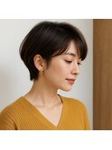 大人エレガント美フォルムショートボブ　20代 30代 40代 50代 