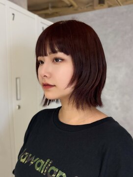 モク(mok) ワイド重めバンク×レイヤーボブでモードな雰囲気に★yuka