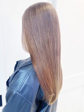 へアメイクワンプラス 四日市(HAIR MAKE ONEplus) 冬の透明感◎ブリーチなしアッシュグレージュ小顔ショートロング