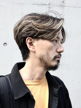 ピークアブー 原宿ハラカド(PEEK-A-BOO) 大人メンズヘアとグレイベージュ系のハイライト