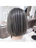 グレージュ髪質改善ハイライトバレイヤージュ