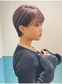 ハンサムショート/丸みショートボブ/20代30代40代50代/顔周り