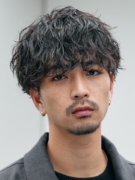 フィフス 大分(fifth) 大分シャドウパーマメンズカットラウンドマッシュツーブロック