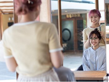 ルレーヴ 鴨江店(Lereve)の写真/経験豊富なスタイリストが担当してくれるから、いつでも丁寧な接客＆高い技術が味わえる♪