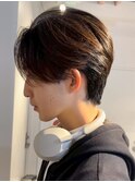 センターパート/ダウンパーマ/曲がる縮毛矯正/池袋メンズカット
