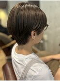 丸みが可愛い◎コンパクトショート