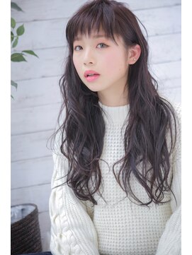 ナナナパレナ 梅田店(nanana parena) オン眉透けバング無造作カール【nanana parena】