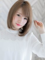 【ROMA】柔らかアッシュベージュ/ミルクティーカラー/小顔ロブ