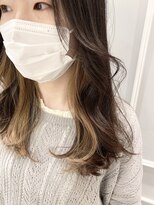 イヤリングカラー　ニュアンスベージュ