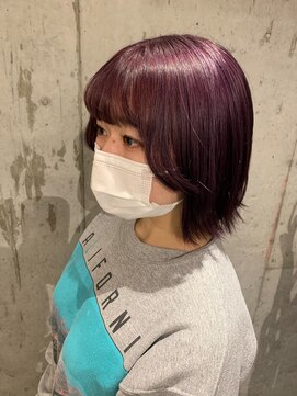 コメル(comeLe) 【colorist kina】マッシュパープル