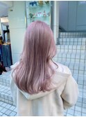 ピンク×ベージュ