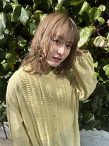 スナッグルサロン(SNUGGLE SALON)&nbsp;ミディアムヘア×ブリーチ ×スモーキーベージュ