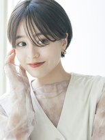 ガーデン タチカワ(garden tachikawa)&nbsp;暗髪×束感ショート×シースルーバング×オーガニックヘア