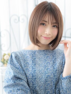 エイトサロン 八潮(8salon) 八潮/髪質改善/マロンベージュで前下がりボブショートe