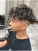 スパイラルパーマダウンバング