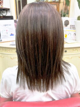 アルファ インタラクティブ エム フラワー(ALUFA interactive.M Flower) 20代30代40代大人かっこいいハイライトブリーチ透け感カラー