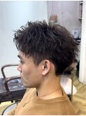 【曽我尾真生】短髪ショート/ツイストスパイラル/メンズパーマ