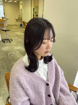 シェノン 武庫之荘(CHAINON) *ミディアムくびれヘア×黒髪*
