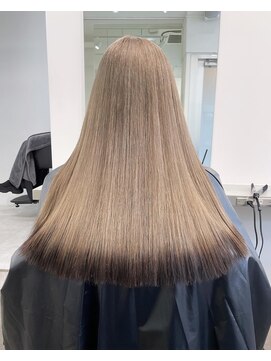 ジーナ オモテサンドウ(XENA) 裾カラー×ミルクティーグレージュ×ミルクティーカラー