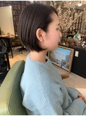 【Look at】20代30代40代ショートボブアッシュグレー透明感