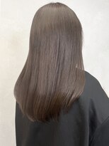 ミュラ(mulah)&nbsp;ブリーチなしシアーカラーアッシュベージュ＊艶髪ストレート