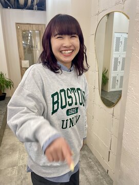 ロア 四条河原町店(LoRE) 20代/30代/ブリーチありワインレッドカラー/山下