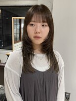 コフィー バイ メルト 吉祥寺(cofy by melt)&nbsp;【中澤彩乃】ロングレイヤーカット顔まわりベージュカラー前髪