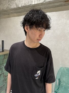 ゼスト リル 新宿(ZEST lill) 塩澤太一 シャドウパーマ 無造作パーマ マッシュパーマ 新宿