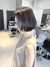 美シルエットカット+ストレートパーマ
