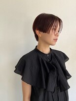 ヘアサロン セロ(Hair Salon SERO)&nbsp;【セロ姫路】センターパートショート_レッドブラウンカラー