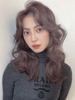 シェノン バイ アランスミシー 表参道(CHAINON by Alan smithee) ピンクベージュ巻き髪