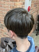 グレイス(gRace)&nbsp;ブリーチなしワンカラー　ブルーアッシュ　マッシュショート