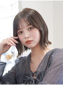 大人ミディアムボブ『上品な顔まわり×くびれボブ』