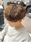 メンズマッシュウルフツイストスパイラルパーマツイストパーマ