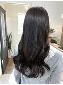 桑名ロングレイヤーカットハッシュカット透明感カラー重めロング