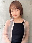 くびれヘア/顔周り/韓国/ボブ/レイヤーカット/前髪/カラー/原宿