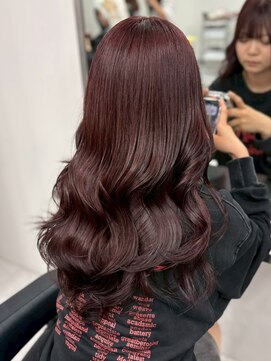 ベレーザシェルト(Beleza scelto) 15448髪質改善チェリーレッド黒髪アッシュブラックワインレッド