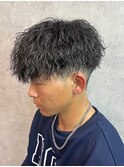 マッシュ/スパイラルパーマ/メンズ/ツイスパ/波巻きパーマ
