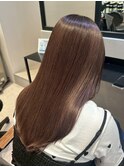 髪質改善/縮毛矯正/美髪/艶髪/ストレート/ロング/ライトブラウン