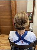 祭りヘアセット